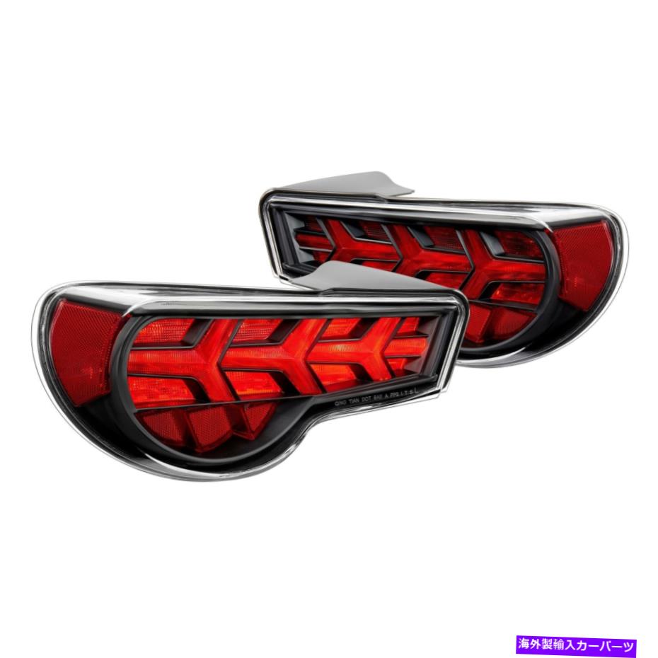 USテールライト SCION FR-S 13-16テールライトブラック/赤順次矢印スタイル光ファイバ For Scion FR-S 13-16 Tail Lights Black/Red Sequential Arrow Style Fiber Optic【並行輸入品】｜Us Custom Parts Shop USDM