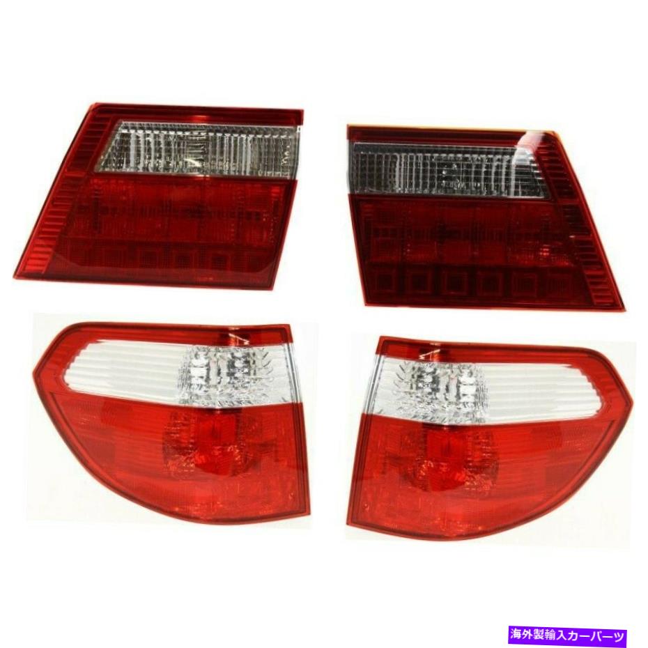 USテールライト テールライトランプキットHonda Odyssey 2005-2007用LH＆RH内の左右の中 Tail Light Lamp Kit Left-and-Right Inside LH & RH for Honda Odyssey 2005-2007【並行輸入品】