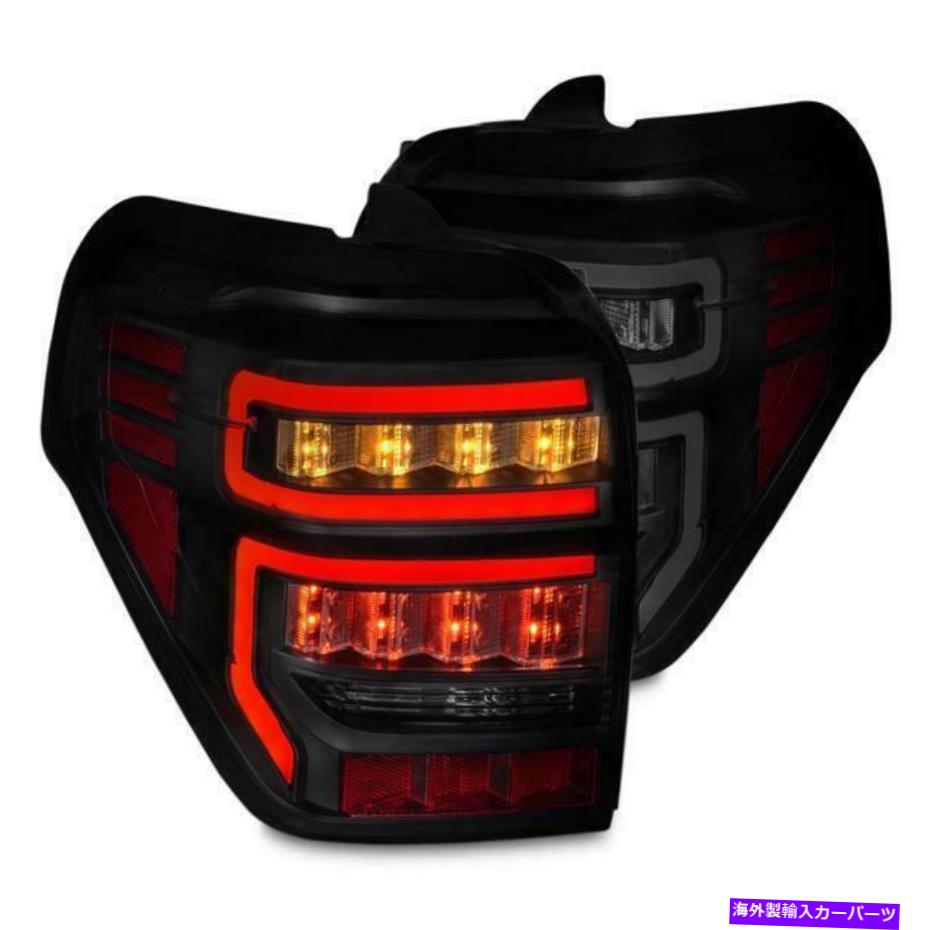 USテールライト 2014-2019トヨタ4ランナーブラックスモークレンズ赤LEDテールライトセット 2014-2019 Toyota 4 Runner Black Smoke Lens Red LED Tail Lights Set【並行輸入品】
