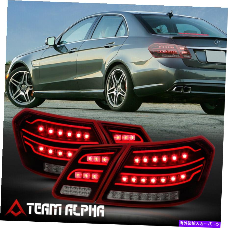 USテールライト フィット2010-2012メルセデスW212 Eクラス{Neon Tube LEDバー}レッド/スモークテールライトランプ Fits 2010-2012 Mercedes W212 E-Class{NEON TUBE LED BAR}Red/Smoke Tail Light Lamp【並行輸入品】