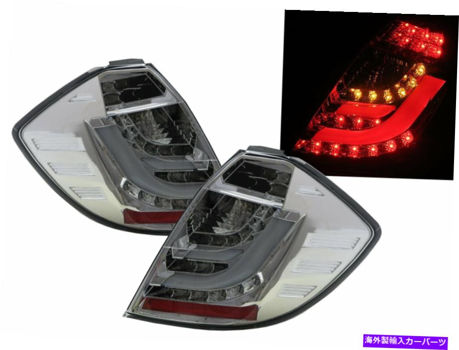 USテールライト FIT / JAZZ MK2 08-13 5D LEDダイナミックターンシグナルテールリアライトクロム用ホンダ FIT/JAZZ MK2 08-13 5D LED Dynamic Turn signal Tail Rear Light Chrome for HONDA【並行輸入品】