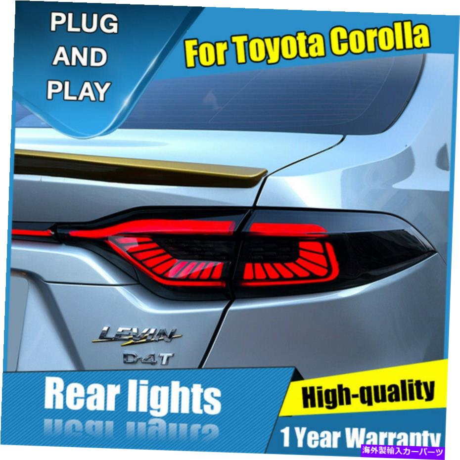 USテールライト トヨタUS Corolla Dark LEDリアライトアセンブリLEDテールランプ2020-2021 For Toyota US Corolla Dark LED Rear Lights Assembly LED Tail Lamps 2020-2021【並行輸入品】｜Us Custom Parts Shop USDM