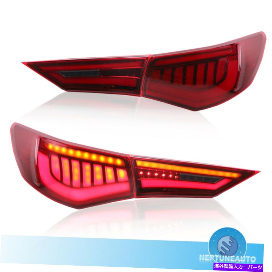 USテールライト 2020-2021日産セントラリアランプのための1セット赤いレンズLEDテールライト One Set Red Lens LED Tail Lights For 2020-2021 Nissan Sentra Rear Lamp【並行輸入品】
