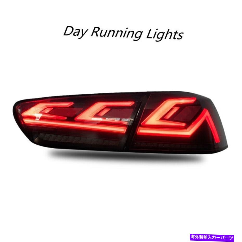 USテールライト 三菱ランサーのためのLEDテールライト2008-2017 EVO EXスモーク4ピースリアランプ LED Tail Lights For Mitsubishi Lancer 2008-2017 EVO EX Smoked 4Pcs Rear Lamps【並行輸入品】｜Us Custom Parts Shop USDM