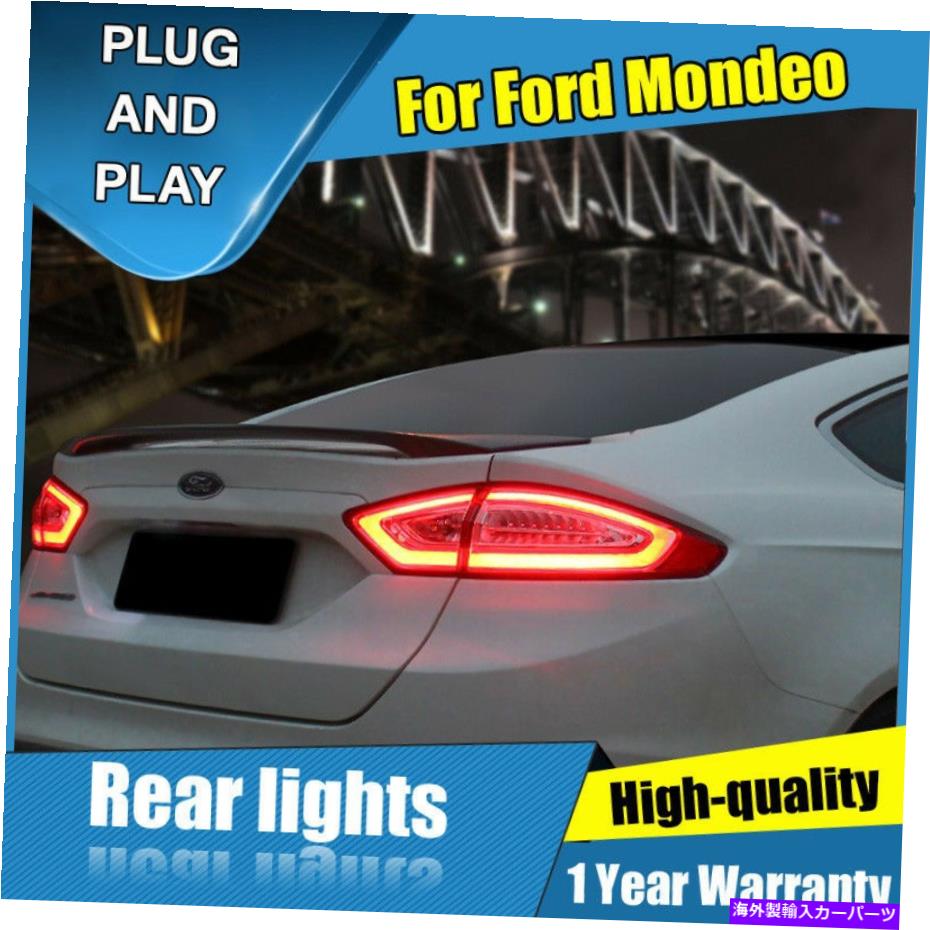 USテールライト Ford Fusion Mondeo 2013-2015赤いLED後部ランプアセンブリLED Taillights For Ford Fusion Mondeo 2013-2015 Red LED Rear Lamps Assembly LED Taillights【並行輸入品】|Us Custom Parts Shop USDM
