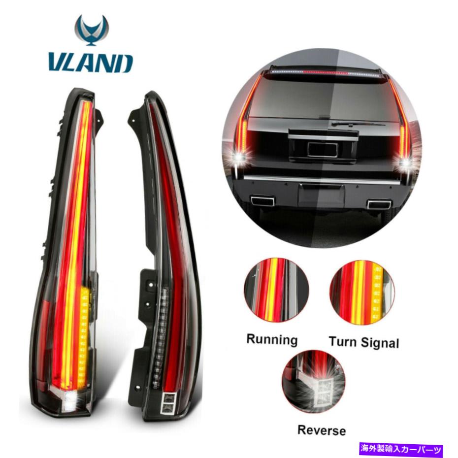 USテールライト 07-14シボレータホ郊外1500 / GMC Yukonのための2個のPCS LEDのリアテールライト 2Pcs LED Red Lens Rear Tail Lights For 07-14 Chevy Tahoe Suburban 1500/GMC Yukon【並行輸入品】｜Us Custom Parts Shop USDM