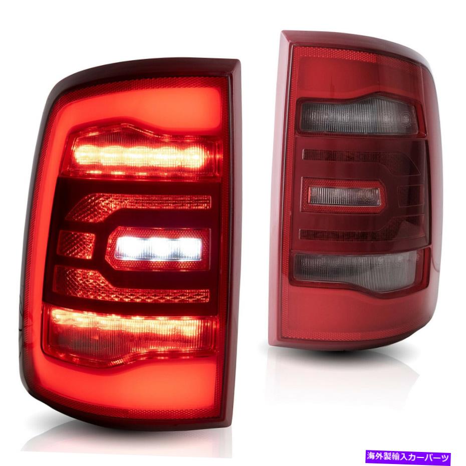 USテールライト 10-18ドッジRAM 1500 RAM 2500 3500のためのカスタマイズされた赤いクリア全LEDテールライト Customized Red Clear Full LED Tail Lights For 10-18 Dodge Ram 1500 Ram 2500 3500【並行輸入品】|Us Custom Parts Shop USDM