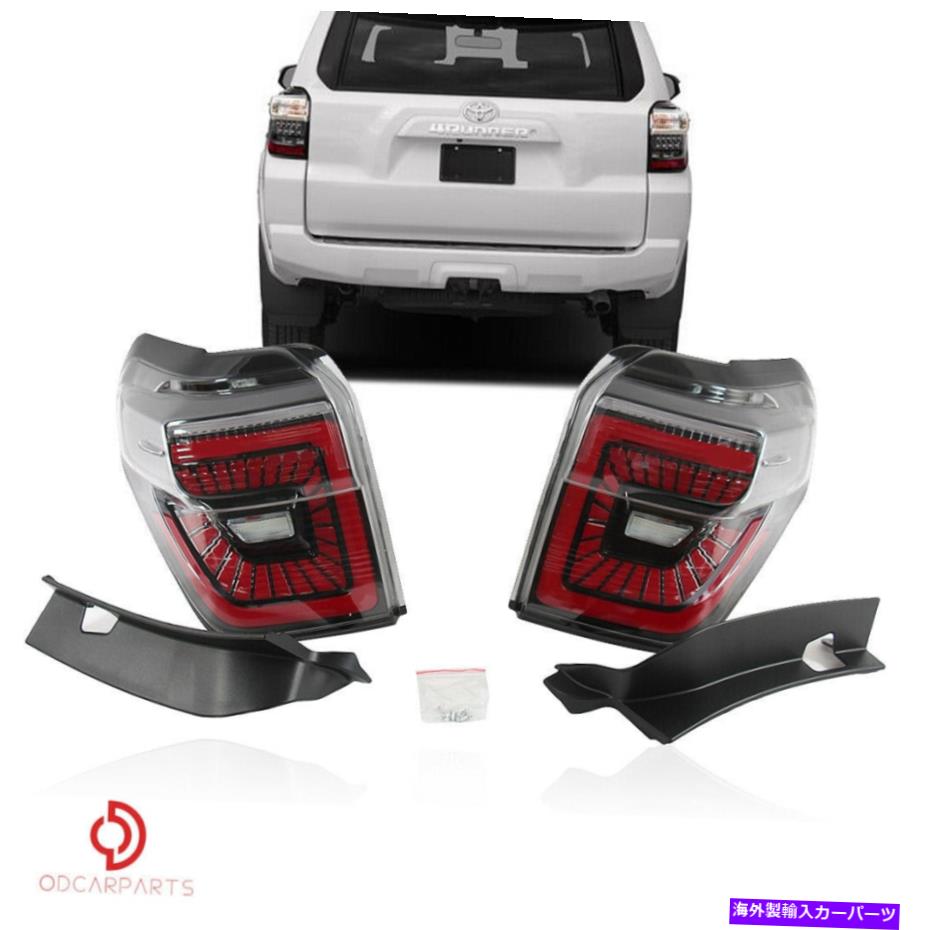 USテールライト 2010-2020トヨタ4RUNNERクリア全LEDチューブ順次テールライトランプセット For 2010-2020 Toyota 4Runner Clear Full LED Tube Sequential Tail Lights Lamp Set【並行輸入品】