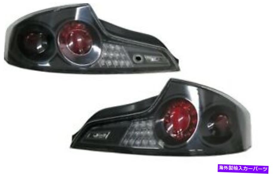 USテールライト Fit Infiniti G35クーペ2DR 2006-2007黒LEDテールライトリアランプテールライト FIT INFINITI G35 COUPE 2DR 2006-2007 BLACK LED TAIL LIGHTS REAR LAMPS TAILLIGHTS【並行輸入品】
