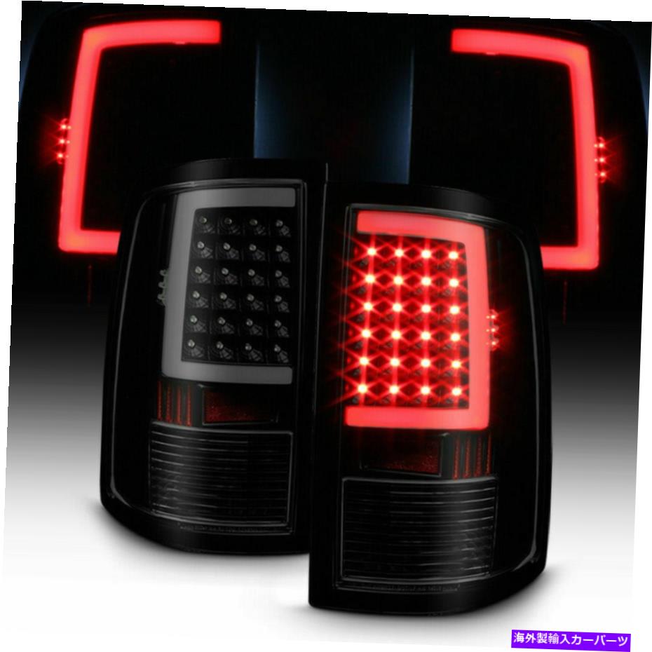 USテールライト 2009年2018 Dodge Ram 1500リアブラックLEDチューブテールライトランプ右+左 For 2009 2018 Dodge Ram 1500 Rear Black LED TUBE Tail Lights Lamps Right+Left【並行輸入品】 73,111円