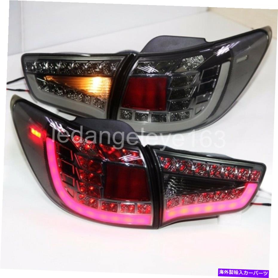 USテールライト Chia Sportage R LEDストリップバックランプWHのクロームハウジングブラックレンズ2009-13年 Chrome Housing Black Lens 2009-13 Year For KIA Sportage R LED Strip Back Lamp WH【並行輸入品】