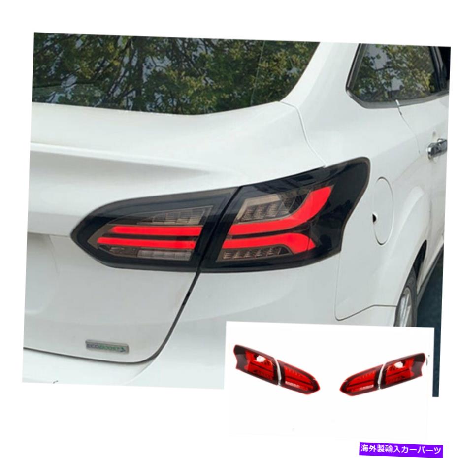 USテールライト フォードフォーカスのためのLEDテールライト15-18シーケンシャルシグナルスモーク/レッドリセルOEM LED Tail Lights For Ford focus 15-18 Sequential Signal Smoke/Red Replace OEM【並行輸入品】|Us Custom Parts Shop USDM