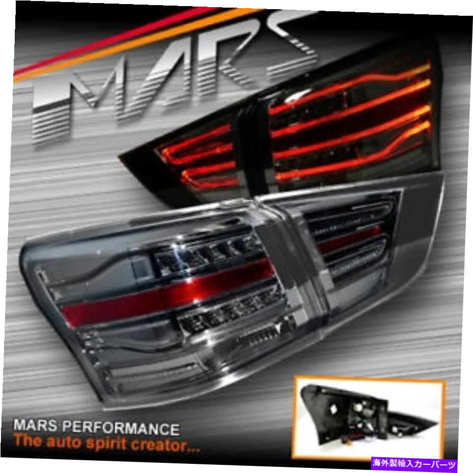 USテールライト スモークLED 3Dストライプバーテールライトは、Isuzu Mu-X LS-M LS-T LS-U 2013-2016 Smoked LED 3D Stripe Bar Tail Lights for Isuzu MU-X LS-M LS-T LS-U 2013-2016【並行輸入品】