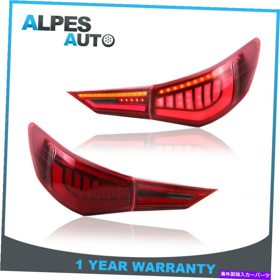 USテールライト セット（2）2020-2021日産Sentraドライバー+旅客のための赤いLEDテールライトアセンブリ Set(2) Red LED Tail Lights Assembly For 2020-2021 Nissan Sentra Driver+Passenger【並行輸入品】