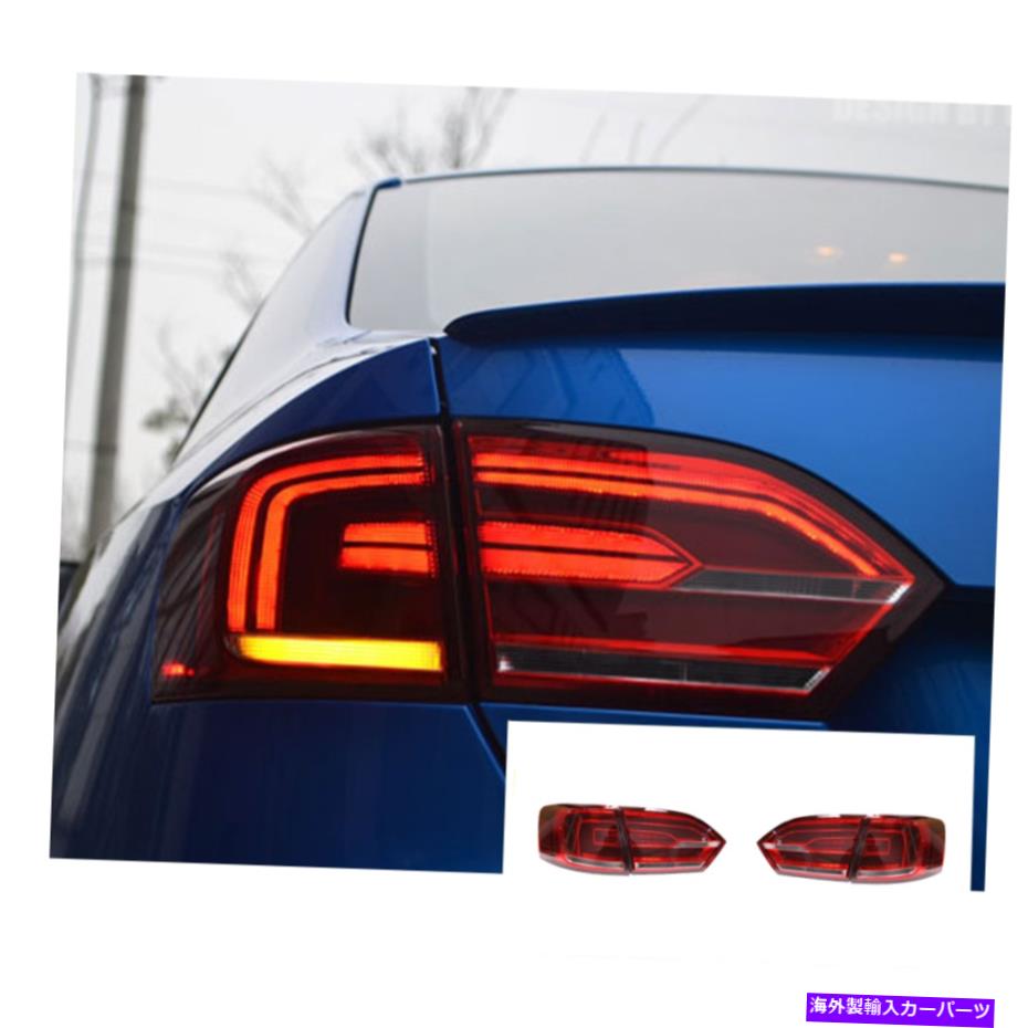 USテールライト VW Jetta 2011-2014のためのLEDテールライト2011-2014順次シグナルスモーク/レッドリセルOEM LED Tail Lights For Vw jetta 2011-2014 Sequential Signal Smoke/Red Replace OEM【並行輸入品】｜Us Custom Parts Shop USDM
