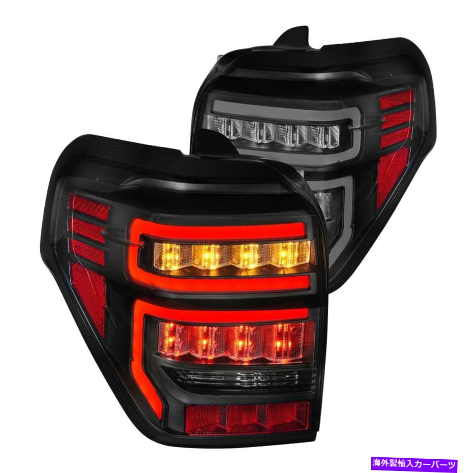 USテールライト トヨタ4RUNNER 2014-2020 CGブラック光ファイバLEDテールライト For Toyota 4Runner 2014-2020 CG Black Fiber Optic LED Tail Lights【並行輸入品】