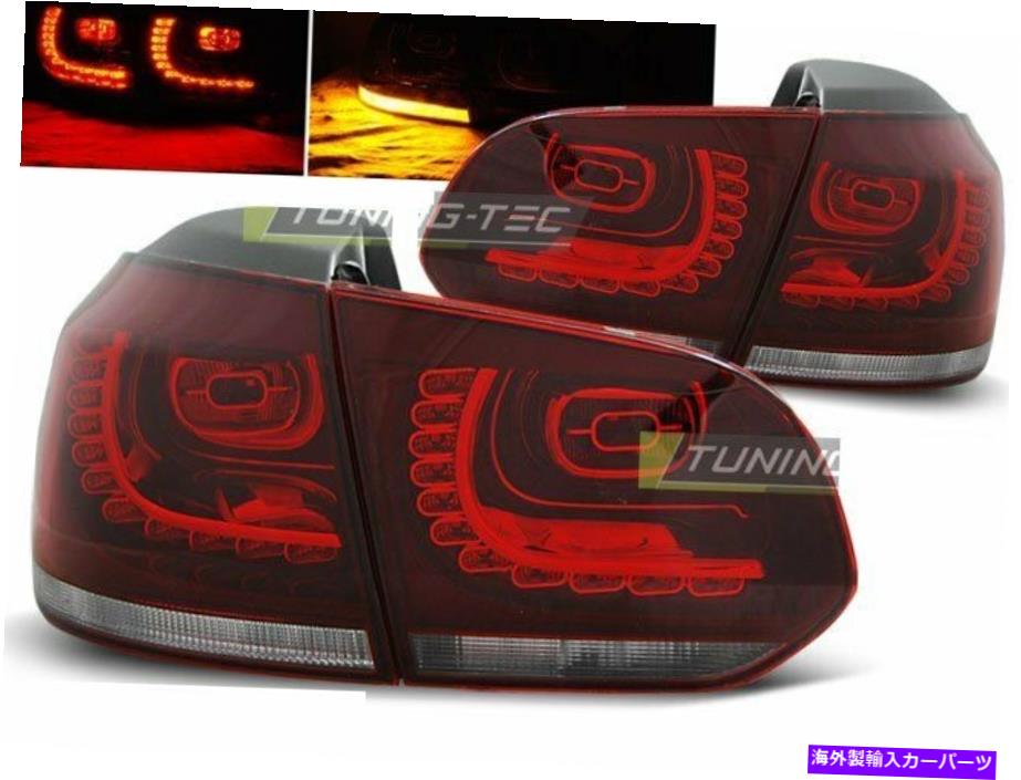 USテールライト VWゴルフのテールライト6 VI MK6 2008-2012赤ホワイトLED DEPO CA LDVW70 Xino CA Tail Lights for VW GOLF 6 VI MK6 2008-2012 Red White LED Depo CA LDVW70 XINO CA【並行輸入品】