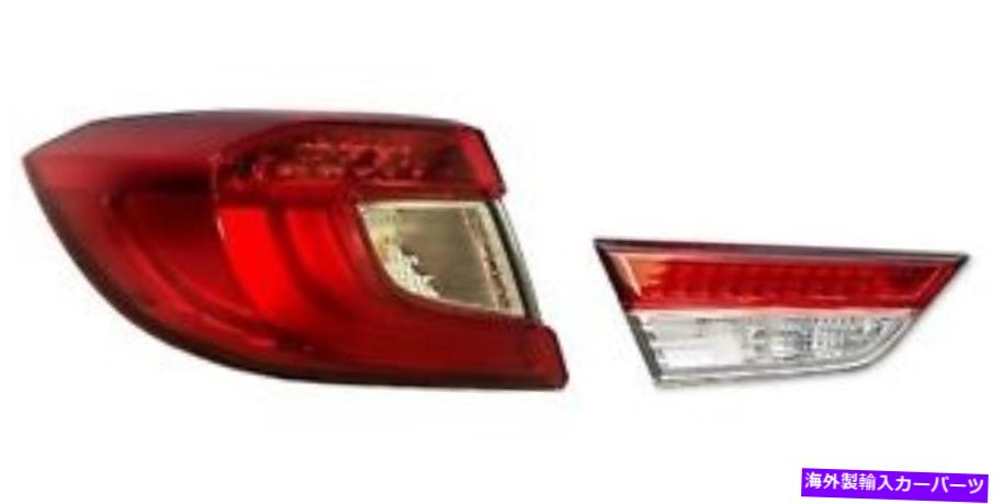 USテールライト ホンダアコードセダンLX EXのための左インナー＆アウター本物のテールライトブレーキランプ Left Inner & Outer Genuine Tail Lights Brake Lamps For Honda Accord Sedan LX EX【並行輸入品】