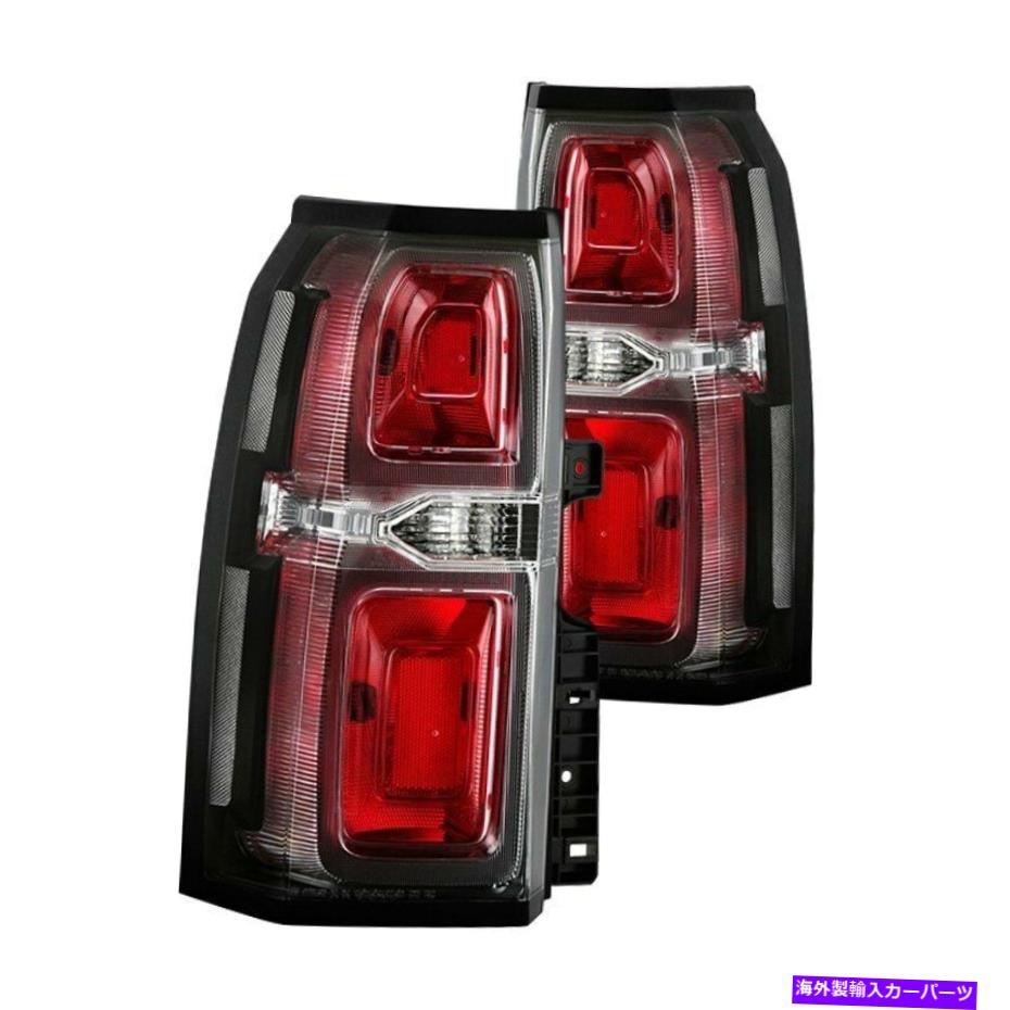 USテールライト Chevy Tahoe 2015-2020 xTune Chrome / Red Factory Style LEDテールライト For Chevy Tahoe 2015-2020 XTune Chrome/Red Factory Style LED Tail Lights【並行輸入品】