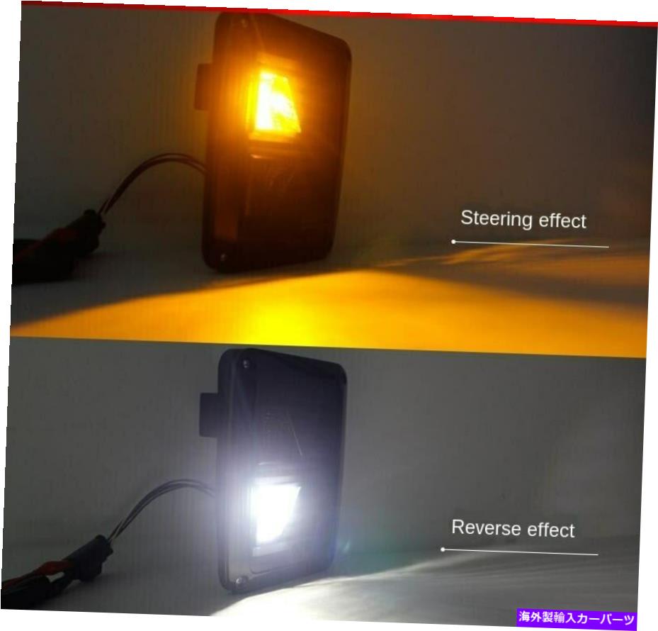 USテールライト JEEPラングラーJK 2007-2017 2PC LEDテールライトターンブレーキリバーススモーク For jeep wrangler JK 2007-2017 2PC LED tail light turn brake reverse smoke【並行輸入品】
