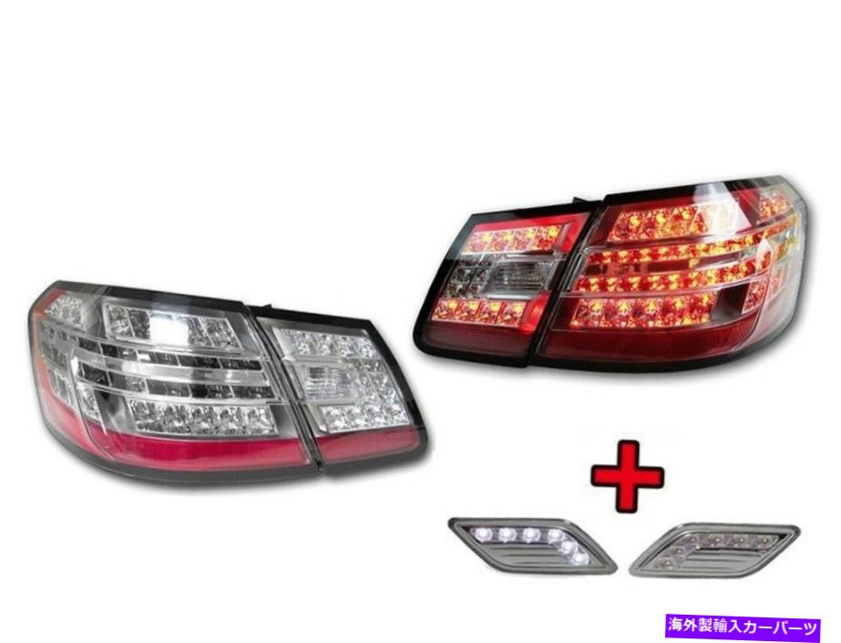 USテールライト 2010-13メルセデスW212 EクラスのためのユーロAMGクリアスポーツLEDテール+ LEDサイドマーカー Euro AMG Clear SPORT LED Tail +LED Side Marker For 2010-13 Mercedes W212 E Class【並行輸入品】