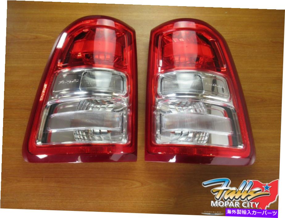 USテールライト 2019-2021 RAM 1500 DT（新生児）右＆左リアテールライトクロームベゼルOEM 2019-2021 Ram 1500 DT (New Body) Right & Left Rear Tail Light Chrome Bezel OEM【並行輸入品】