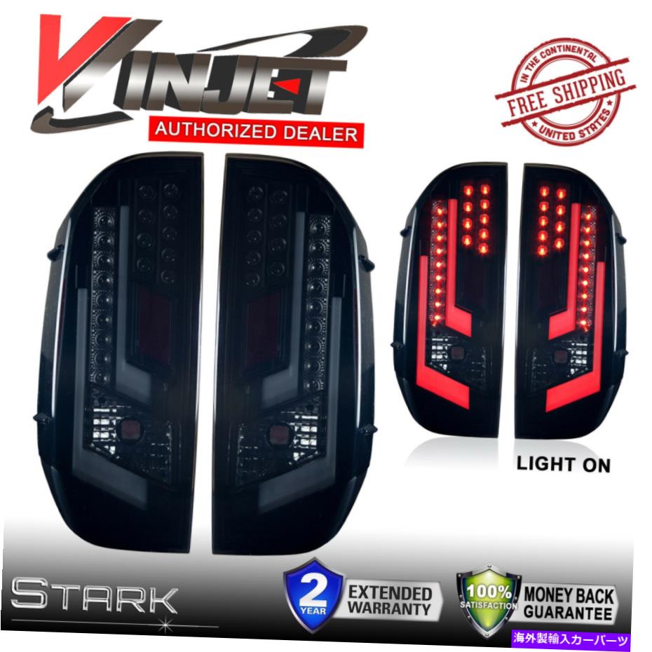 USテールライト Winjet 14-16 Tundra LEDテールライトレンズリアランプブラックスモーク - ペア Winjet 14-16 Tundra LED Tail Lights Lens Rear Lamps Black Smoke - PAIR【並行輸入品】