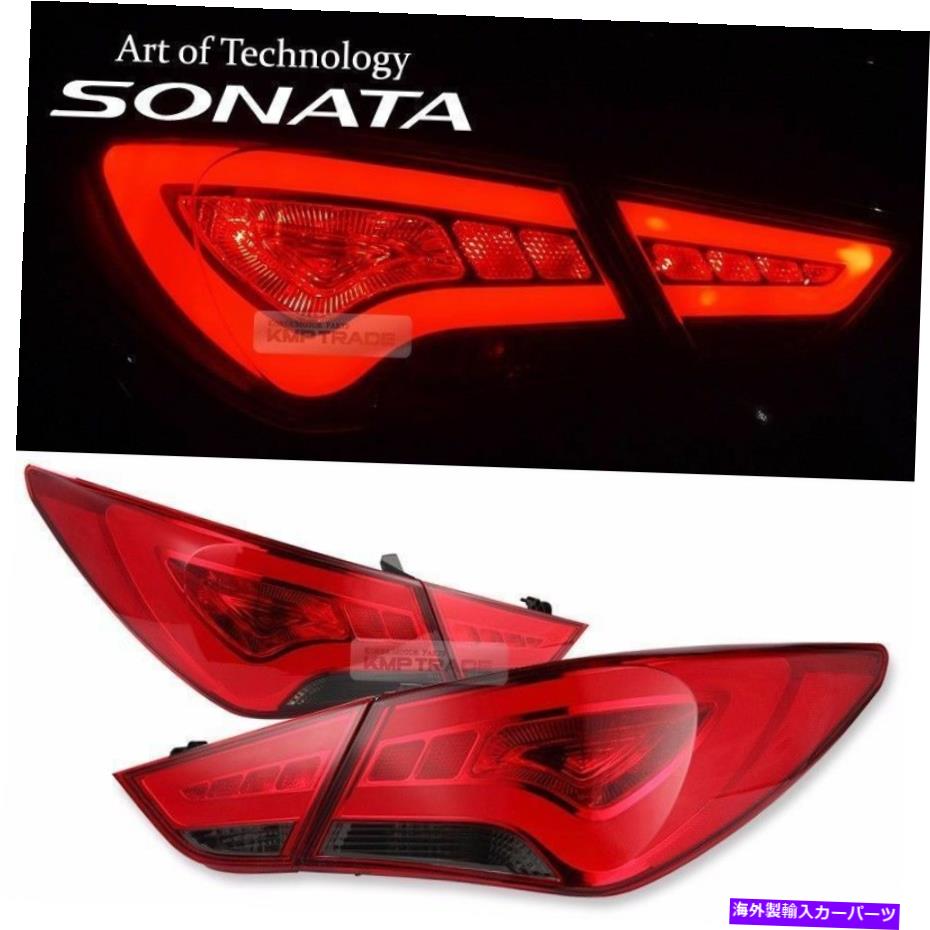 USテールライト HyundaiのためのLEDの表面放射テールライトライトランプの煙の煙Sonata / I45 LED Surface Emitting Tail Light Lamp Smoke For HYUNDAI 2011-2014 YF Sonata / i45【並行輸入品】