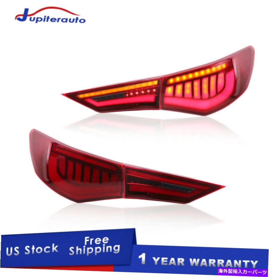 USテールライト 2020-2021日産Sentra LH＆RHのためのペア赤いLED後部ランプテールライトアセンブリ Pair Red LED Rear Lamp Tail Lights Assembly For 2020-2021 Nissan Sentra LH&RH【並行輸入品】