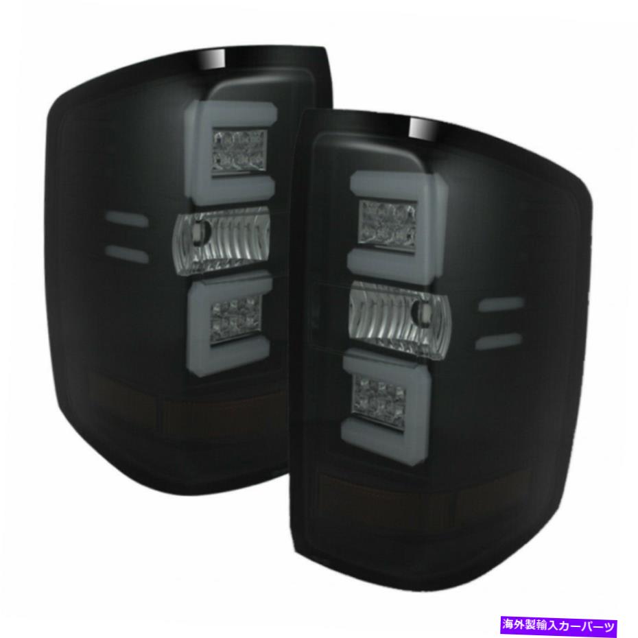 USテールライト GMCシエラ2500/3500 HD 2015-16 LEDテールライトライトバーブラックスモーク Spyder For GMC Sierra 2500/3500 HD 2015-16 LED Tail Lights Light Bar Black Smoke【並行輸入品】
