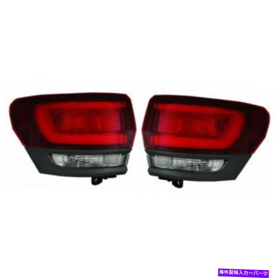 USテールライト ジープグランドチェロキーテールライト2017-2019ペアRHとLHサイドトレイルホークカーパ For Jeep Grand Cherokee Tail Light 2017-2019 Pair RH and LH Side Trailhawk CAPA【並行輸入品】