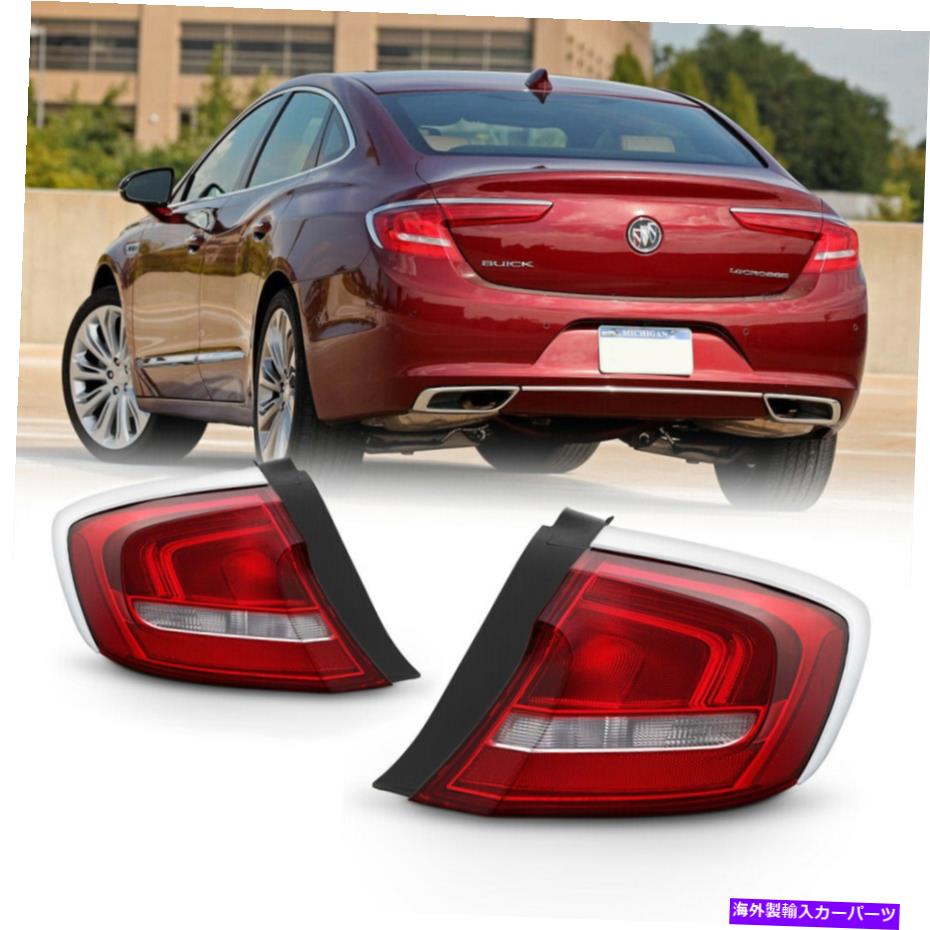 USテールライト 交換用LEDテールライトブレーキ信号ランプ左右セット17-18 BUICK LACROSSE Replacement LED Tail Light Brake Signal Lamp Left&Right Set 17-18 Buick LaCrosse【並行輸入品】