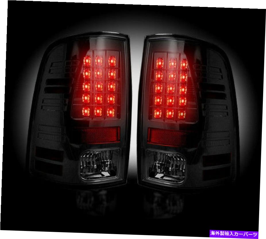 USテールライト 2009-13 RAM 1500 2500 2500 3500暗い燻製黒いテールライトライト+ブレーキLEDの電球 2009-13 Ram 1500 2500 3500 Dark Smoked Black Taillights Lights + Brake LED Bulbs【並行輸入品】
