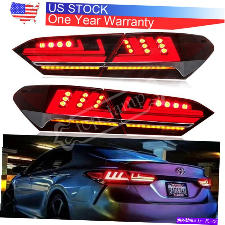 USテールライト トヨタカムリのためのリアランプがフィットするセットLED Taillightアセンブリを導きました A Set LED Taillight Assemblies LED Rear Lamps Fit For Toyota Camry 2018【並行輸入品】