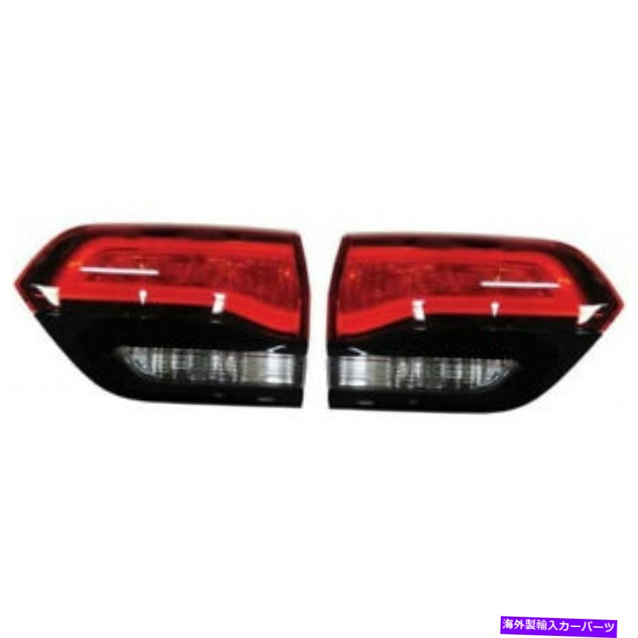 USテールライト ジープグランドチョールキーインナーテールライト2014-2020ペアRHとLHサイドカーパ For Jeep Grand Cheorkee Inner Tail Light 2014-2020 Pair RH and LH Side CAPA【並行輸入品】