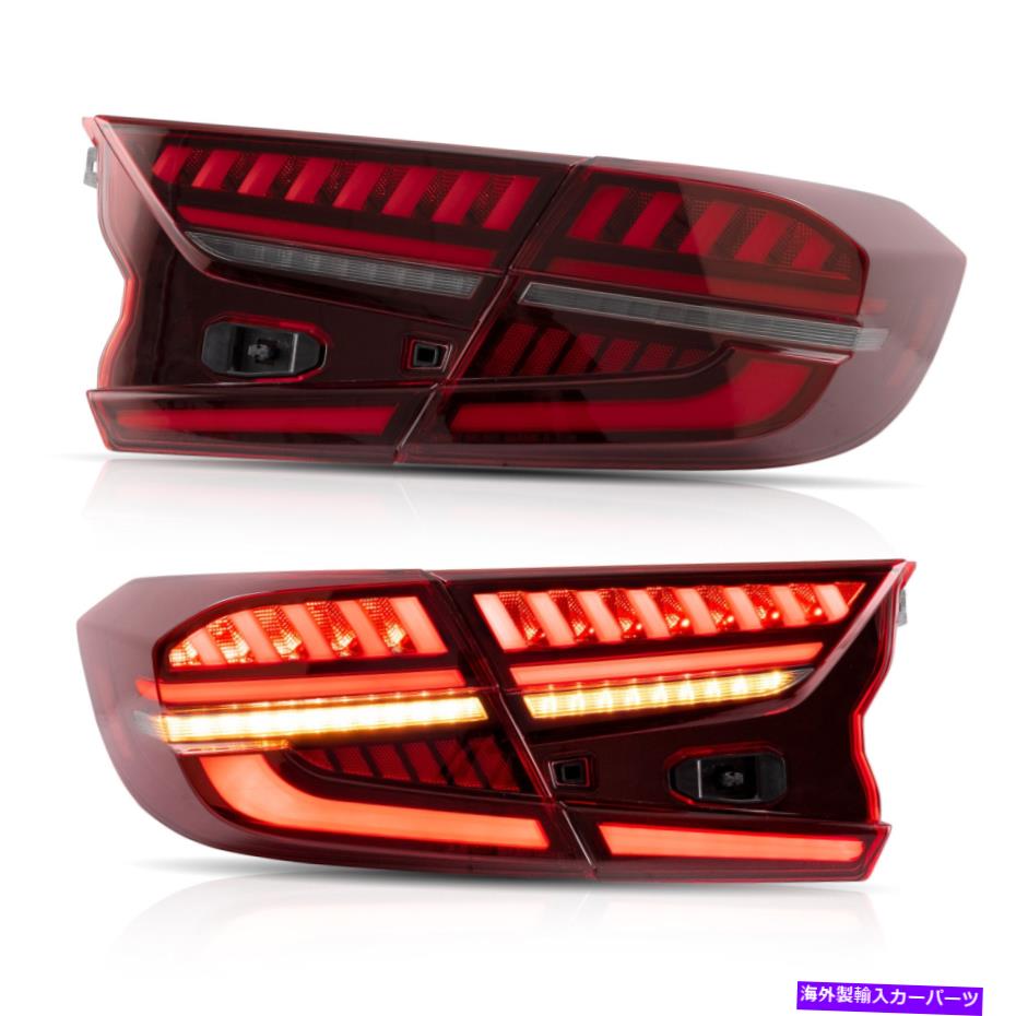 USテールライト 2018-2020ホンダアコードリフレクタリアランプのためのLEDシーケンシャルシグナルテールライト LED Sequential Signal Taillights For 2018-2020 HONDA ACCORD Reflector Rear Lamp【並行輸入品】｜Us Custom Parts Shop USDM