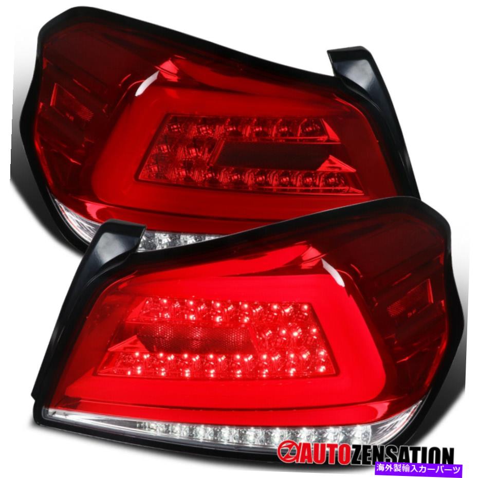 USテールライト 2015-2019 Subaru WRX STI赤/クリア順次LEDシグナルテールライト15-19 For 2015-2019 Subaru WRX STI Red/Clear Sequential LED Signal Tail Lights 15-19【並行輸入品】