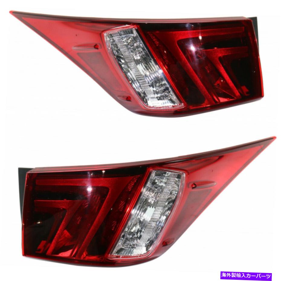 USテールライト LEXUSの場合は、テールライト2016ペアLHとRHサイドドットLX2804114 + LX2805114 For Lexus IS200t Tail Light 2016 Pair LH and RH Side DOT LX2804114 + LX2805114【並行輸入品】