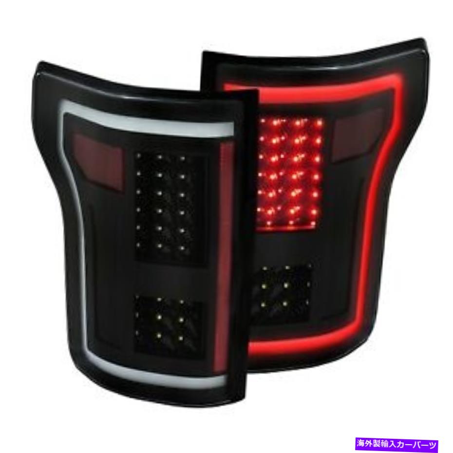 USテールライト Anzo L.E.DテールライトG2ブラックFORD F150 - 311285 ANZO L.E.D TAIL LIGHTS G2 BLACK for 15-17 Ford F150 - 311285【並行輸入品】
