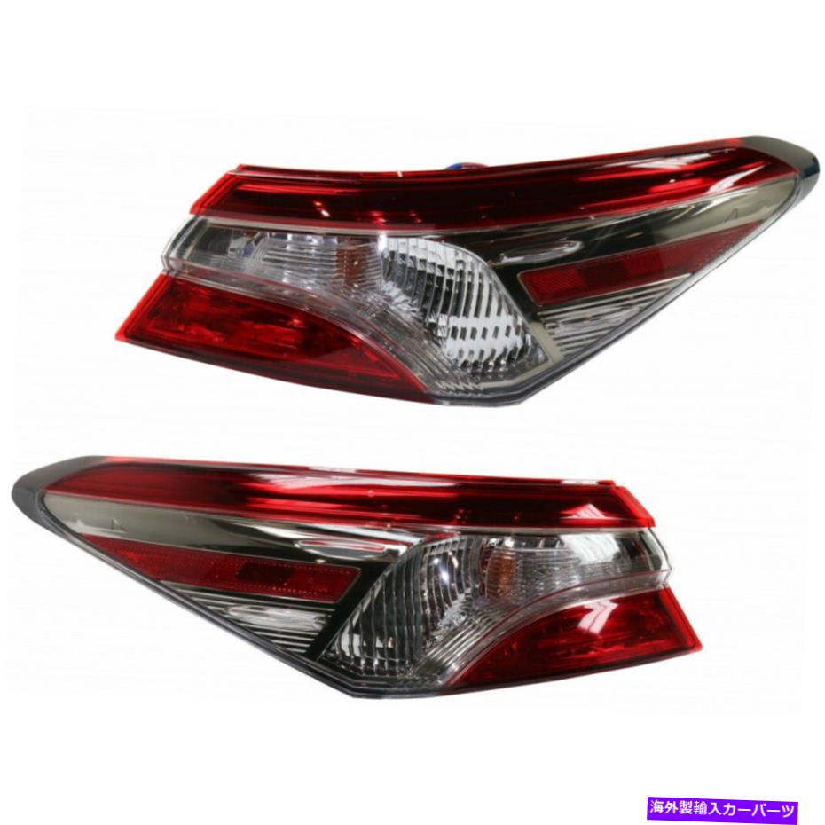 USテールライト トヨタカムリテールライト2018外部RHとLHペア/セットCAPA TO2804135 For Toyota Camry Tail Light 2018 Outer RH and LH Pair/Set CAPA TO2804135【並行輸入品】