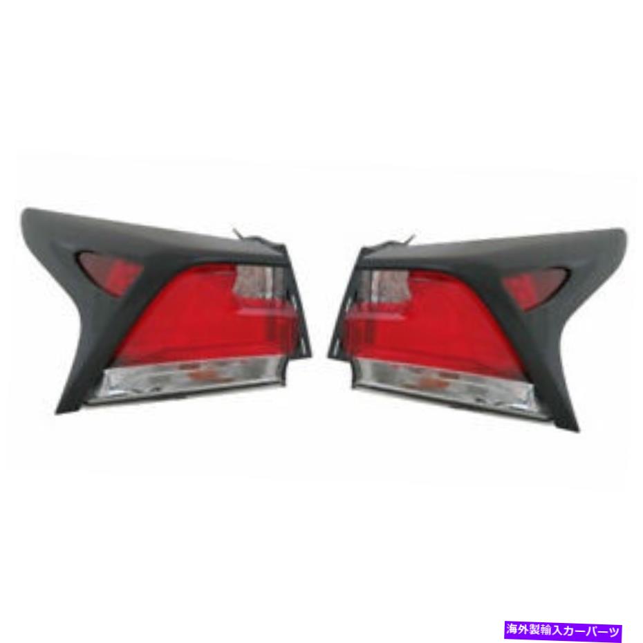 USテールライト LEXUS NX200T / 300Hテールライト2015-2017ペアRHとLHサイドの外側LED CAPA For Lexus NX200t/300h Tail Light 2015-2017 Pair RH and LH Side Outer LED CAPA【並行輸入品】｜Us Custom Parts Shop USDM