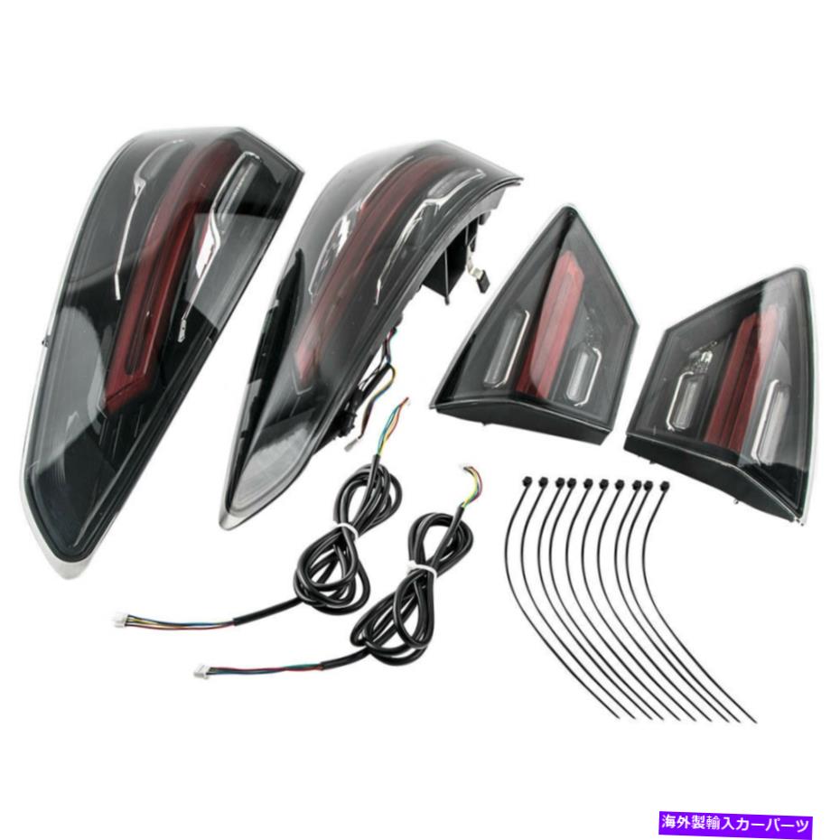 USテールライト 煙LEDテールライトリアブレーキランプアセンブリ用Ford Fusion 2013-2016 Smoke LED Tail Lights Rear Brake Lamps Assembly For Ford Fusion 2013-2016【並行輸入品】