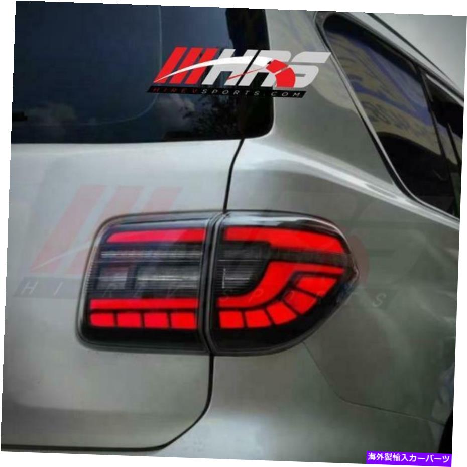 USテールライト 日産アルマダ - 巡回2017-2020逐次信号LEDテールライト - 煙 For Nissan Armada - Patrol 2017-2020 Sequential Signal LED Tail Lights - SMOKE【並行輸入品】