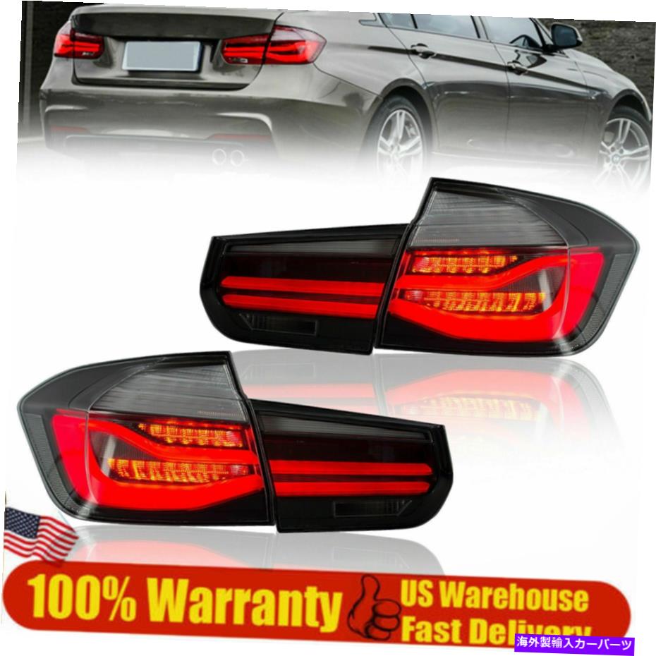 USテールライト LEDテールライトBMW 3シリーズF30 2012 2013 - 2013年 - 2015年 - 2015年 - 2015年 - LED順次 LED Tail Lights Black Fits For BMW 3 Series F30 2012 2013 - 2015 LED Sequential【並行輸入品】｜Us Custom Parts Shop USDM