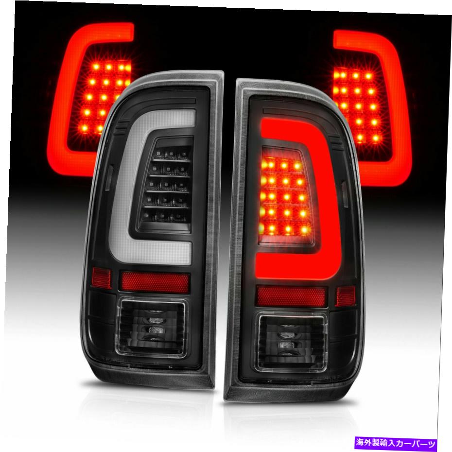 USテールライト 08-16フォードF-150 F 250 F 350 F 450 SDスーパーダッチLEDチューブブラックテールライト For 08-16 Ford F-150 f 250 f 350 F 450 SD SuperDuty LED Tube Black Tail Lights【並行輸入品】