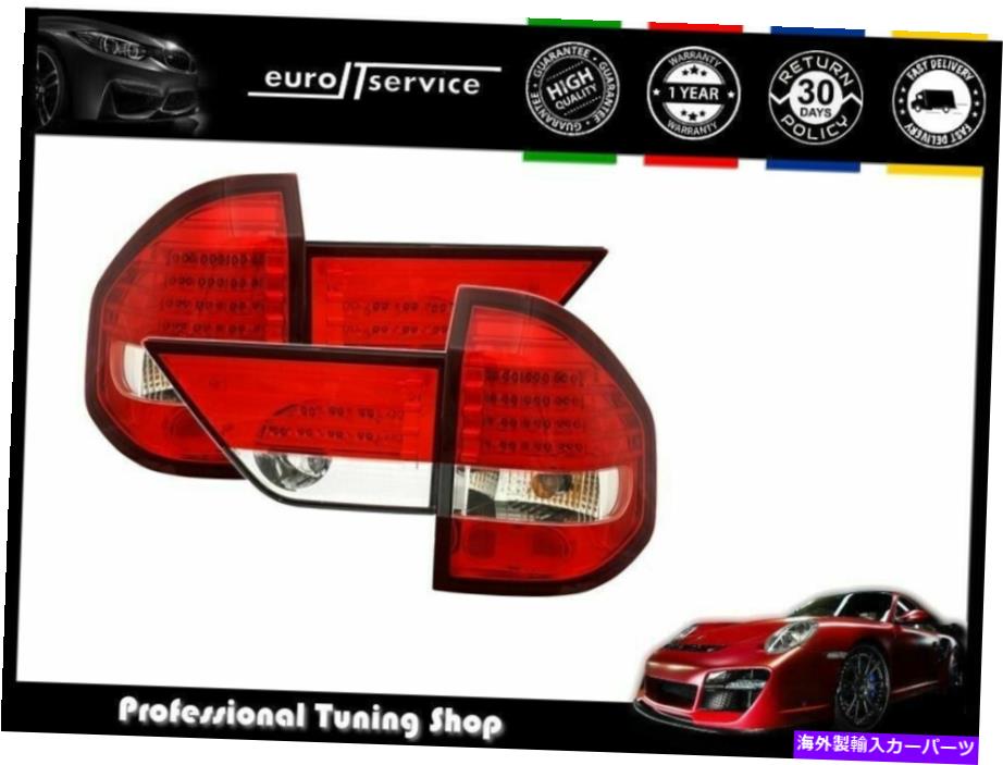 USテールライト LEDテールライトセットBMW X3 E83 2004 2006赤ホワイト LED Tail Light Set Bmw X3 E83 2004 2005 2006 Red White【並行輸入品】