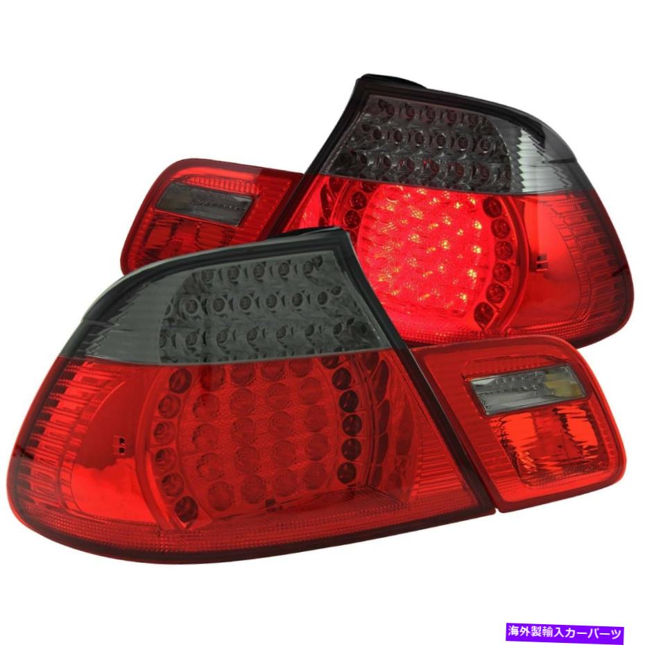 USテールライト フィットBMW 323CI 325CI 330CI M3テールライト左右ペアW /赤＆クリアレンズ Fits BMW 323Ci 325Ci 330Ci M3 Tail Lights Left & Right Pair w/ Red & Clear Lens【並行輸入品】