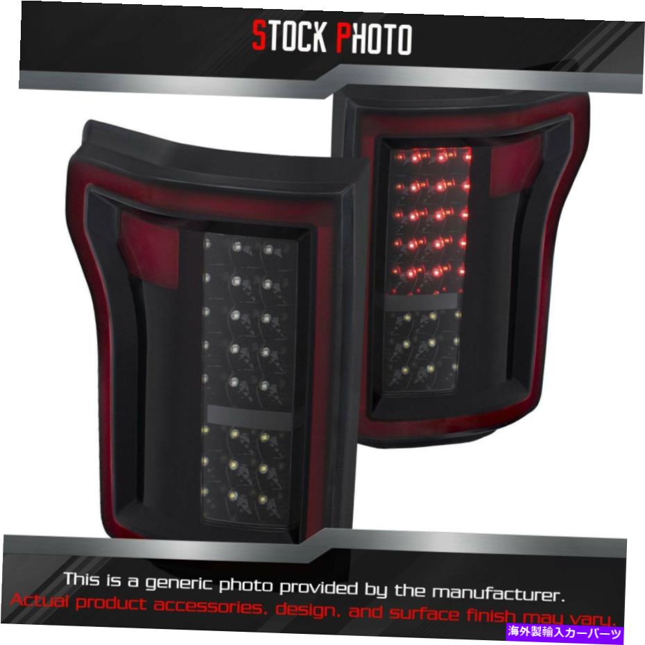 USテールライト 15-17 F-150 311261のためのAnzo黒の光ファイバLEDテールライト Anzo Black Fiber Optic LED Tail Lights for 15-17 F-150 311261【並行輸入品】