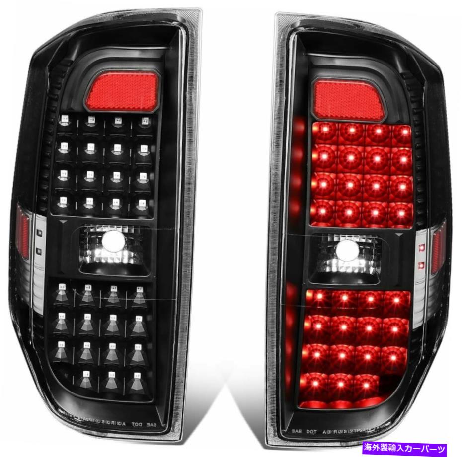 USテールライト トヨタツンドラ14-18テールライトフルLEDランプブラックセットペアLH + RH 2ピース For Toyota Tundra 14-18 Tail Lights FULL LED Lamp Black Set Pair LH+RH 2PCS【並行輸入品】