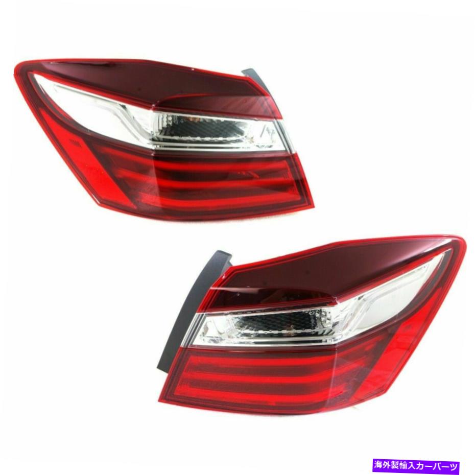 USテールライト 2テールライトアセンブリの運転手と助手席側の外側のセットホンダアコード Driver And Passenger Side Outer Set Of 2 Tail Light Assembly Fits Honda Accord【並行輸入品】｜Us Custom Parts Shop USDM